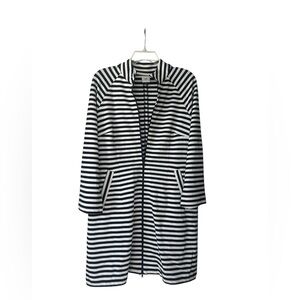 Cabi Black and White Striped Jacket